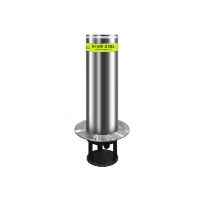 China 304 Stainless Steel Anti-Collision Stainless Steel Remote Control Telescopic Automatic Parking Bollard For Vehicle Access for sale