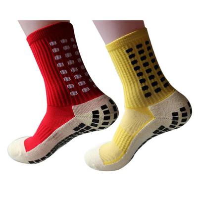 China New Sports Anti Slip Soccer Socks Cotton Football Grip Socks QUICK DRY for sale