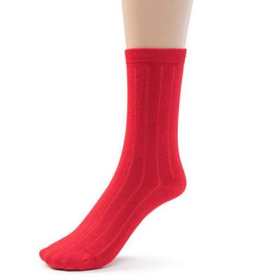 China QUICK DRY Bamboo Ribbed Girls Kids White Crew Socks Boys School Uniform Basic Casual Socks for sale