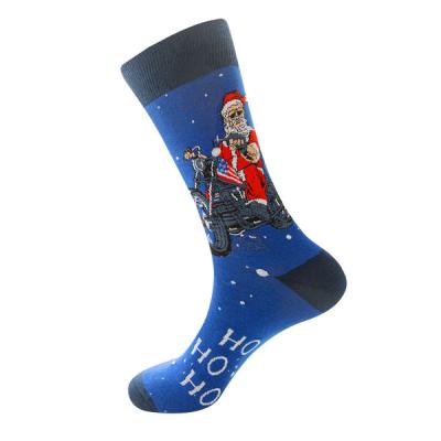 China Santa Claus Elk Snowman Knit Cartoon QUICK DRY Cotton Breathable Christmas New Year Gift Festival Stocking Socks Breathable Present Red Socks for sale