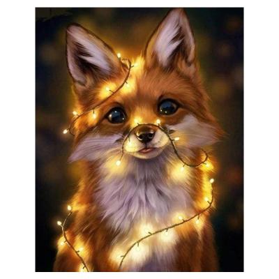 China Wholesale Waterproof+ECO-Friendly Lovely Fox Home Decoration Wall Art Animal Dropshipping DIY 5D Diamond Painting Kits for sale