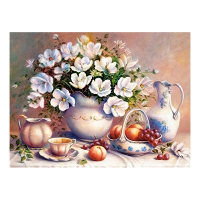 China Home Cross Stitch 30*40CM Dropshipping DIY Cross Stitch Decoration Mosaic Painting Europe Wholesale Embroidery Cross Flower Kits for sale