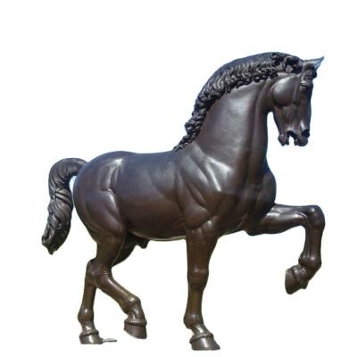 China Custom Europe Horse Bronze Black SCULPTURE BRONZE OPENS Horse Statues for sale