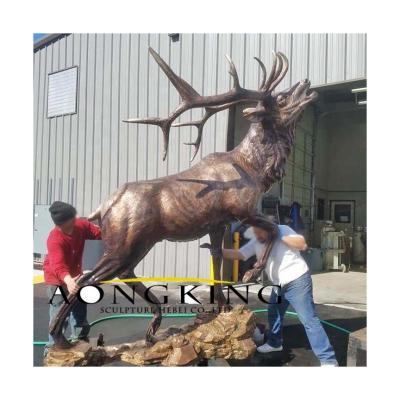 China Europe Customized Bronze Deer Statue And Elk Sculpture For Sale for sale