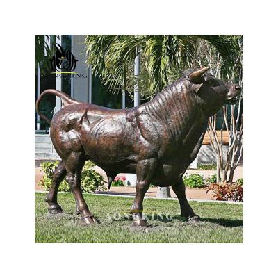 China Europe Metal Outdoor Art Life Size Bronze Bull Sculpture For Sale for sale