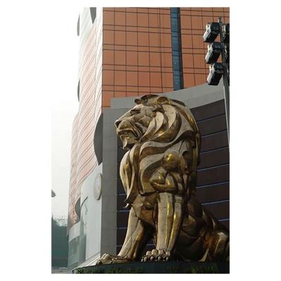 China Europe Door Decoration Lion Statue Sitting Animal Bronze Statue For Sale for sale