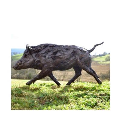 China Life Size Animal Hot Selling Bronze Statue Of Europe Boar Statue for sale