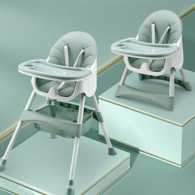 China Baby Portable Highchair (Height)Adjustable Foldable Adjustable Umpire Chair With Cart Bags Dining Restaurant Feeding Use for sale