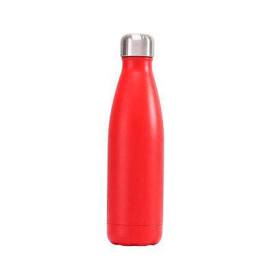 China Matt Painting Sery 500ML Stocked Cola Shape Vacuum Heat Insulation Water Bottles 304 Stainless Steel Cups for sale