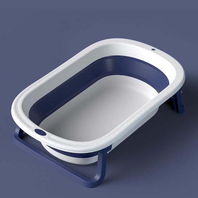 China Foldable PP+TPE Baby Kids Plastic Bathtub Basin Supplies for sale