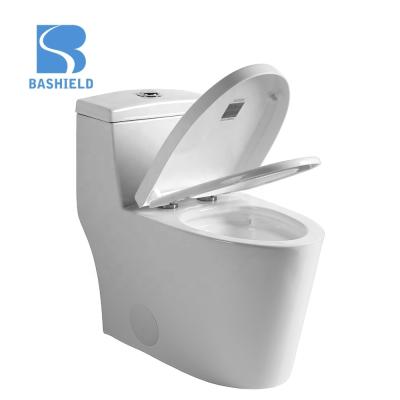 China Ceramic Sets Sanitary Professional Workmanship Double-Flow Floor WC One Piece Toilet for sale