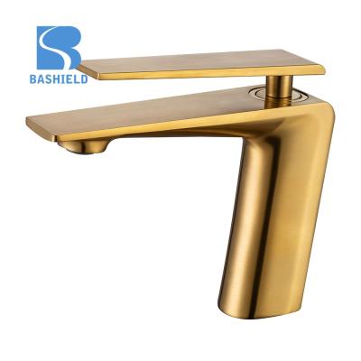 China Luxury Modern Basin Faucet Face Wash Basin Faucet Brass Metered Faucet for sale