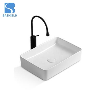 China Modern Design Bathroom Sink Countertop Ceramic Basin Porcelain for sale