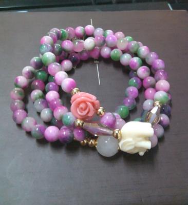 China Fashion mixed pink colors bracelets for sale