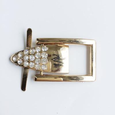 China Fashion.various Color.custom Logo Gold Ladies Metal Shoe Buckle Rhinestone Accessories Buckles For Shoe for sale