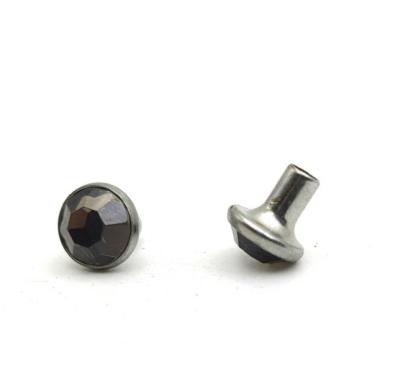 China High quality decorative 6mm studs nickel free faux stone rivets for leather garments for sale