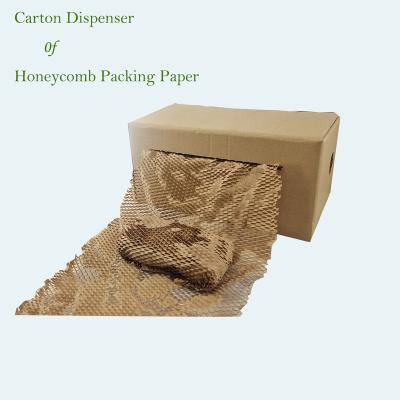 China Biodegradable Honeycomb Paper Dispenser Honeycomb Wrapping Paper Dispenser for sale