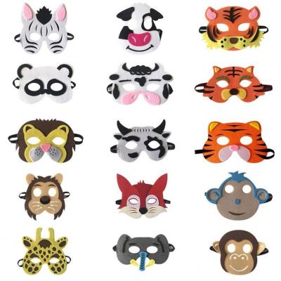 China Eco-friendly Cute Animal Masks Felt Masks For Kids Halloween Costume Birthday Gift New for sale