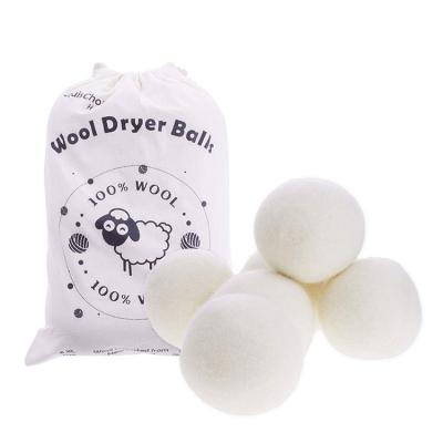 China Pure Wool Balls New Zealand Cleaner Dryer Wool (6 XL Packs), Natural Reusable Non-Toxic Fabric Softener. for sale