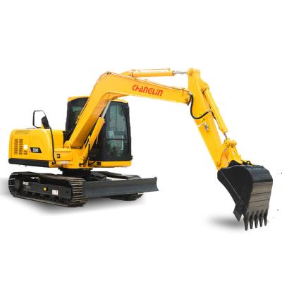 China Hotels 8 tons Changlin brand Medium-Large 8T ng Tier III Crawler Excavator Sinomach production cheap price ZG080 for sale