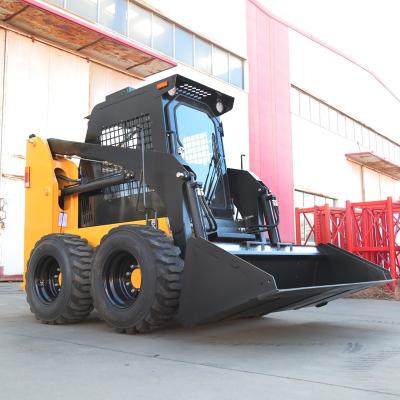 China Hotels 2023 New Hydraulic Mini Wheel Loader Skid Steer Loader with 1000KGS Loading Capacity for sale