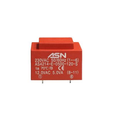 China ei42 power transformer 230v 6v 5.0VA ei42/14.8 encapsulated transformer AS4214-E-0500-060-S for sale