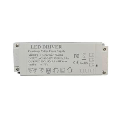 China Factory 48w Constant Voltage Power Supply Led Lighting Driver 12v DC 4a Changeover Power Supply 155*55*22MM for sale