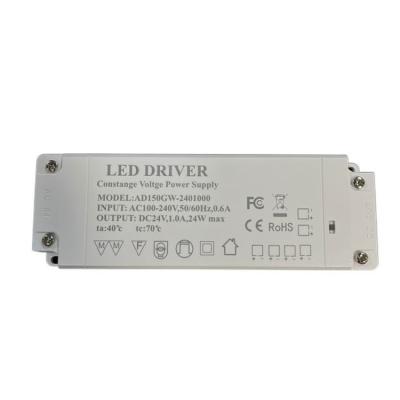 China LED Strips Cb Series Power Supply Constant Voltage Ac Dc Led Driver 24w 24v1a Waterproof Led Power Supply For Led for sale