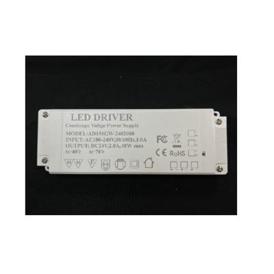 China DC Led Power Supply 24V 2.0a 48w Constant Voltage Power Supply LED Driver CB24V2A / CB12V4A for sale