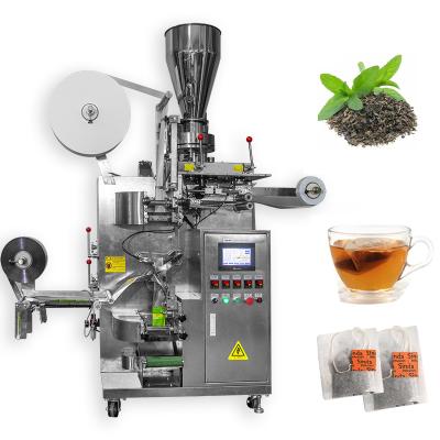 China Disposable drawstring Loose Leaf filter tea bag packing machine With Thread and Label for sale