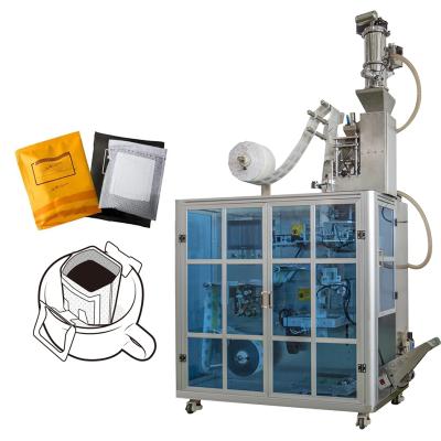 China Nitrogen Gas-flled Filling Slide Doser Japanese Drip Coffee Powder Bag Making Packing Machine Price for sale