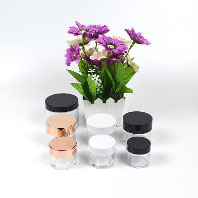 China Custom Logo Cylinder Round Small Cosmetic Personal Care Acrylic Nails Powder Jar Container for sale