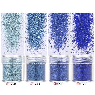 China Super Cheap Wholesale Holographic Bulk Fast Delivery Colorful Glitter Non-Toxic With 2 Ounce Containers for sale