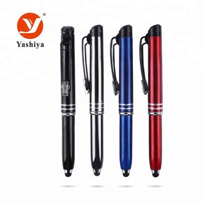 China Promotional Pen Aluminum Metal Pen With Logo Light Touch Promotional Led Stylus for sale