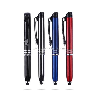 China Lucury 2020 Hot Selling Advertising Hotel Metal Metal Soft Touch Touch Screen Stylus LED Light Pencil Cross Ballpoint Pen for sale