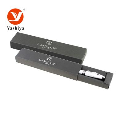 China Recyclable black paper pen box for promotion. for sale