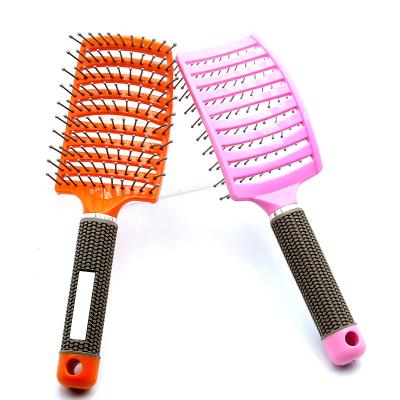 China Nondisposable Wholesale Private Label Ceramic Round Rose Boar High Quality Nylon Bristle Styling Hair Brush for sale