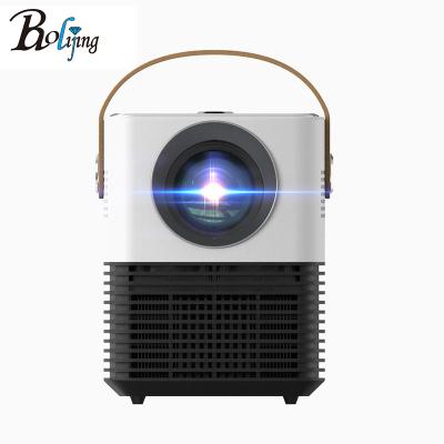 China Built-in smartphone smart single remote control home theater design projector lcd display factory supply portable 1080P speakers mini projector for sale