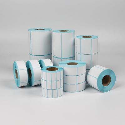 China China OEM heat sensitive factory for waterproof thermal adhesive label sticker paper roll and stack fast production and delivery for sale