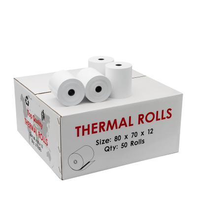 China Top Sale 80*80mm Thermal Paper Roll Cash Register Paper For Cashier Receipt POS ATM Thermal Paper 57mm for sale