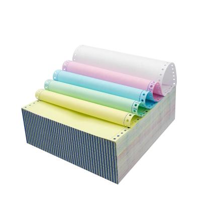 China Guangdong largest NCR form carbonless paper copies of carbonless paper factory 3plys carbonless paper for invoice printing continuous computer statement for sale