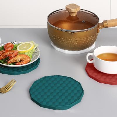 China Durable High Quality Simple Stylish Soft Cup Mats Bowl Roller Tea Cup PVC Coaster Easy To Clean Waterproof Ovenproof Protect Table for sale