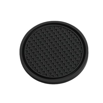 China Factory Wholesale Amaz0n Viable Hot Sales Rounded Shape PVC Coaster Soft Rubber Heat Insulated Pad Cup Bowl Dish Car Mat Easy Clean for sale