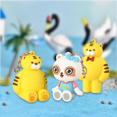 China Custom 3D Silicone Promotional Gifts/Souvenirs/Promotional Gift Anime Cartoon PVC Business Gift Key Chain Bag Charm Bag High Quality Soft Rubber Backpack Pendant for sale