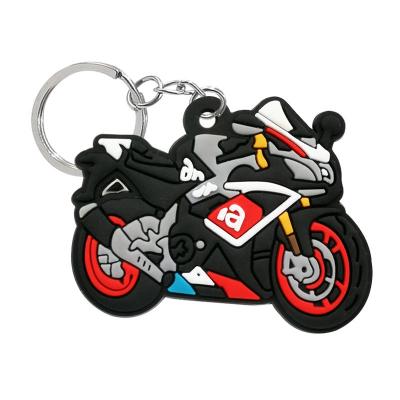 China Factory Durable Custom Motor Shape Soft PVC Key Chain Novelty Personalized Backpack Charm 3D 2D Key Chain Customizable Logo OEM ODM for sale