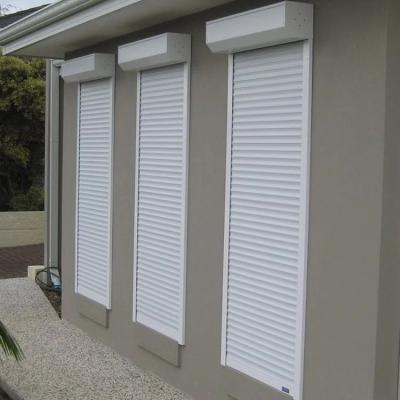 China Security and Privacy Rolling Shutter High Quality Aluminum Windows for sale