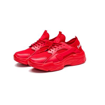 China Eco Friendly Sports Fashionable Red Casual Running Shoes And Durable Sneakers For Men for sale