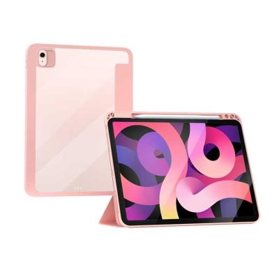 China Detachable Ultra Thin Tablet Stand Book PU Leather Smart Air 12.9 Flip Cover Case For Ipad With Pen Slot for sale