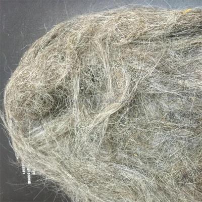 China Yarn.felt scoured gray goat hair waste for sale