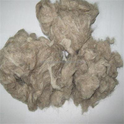 China Yarn.felt scoured brown sheep wool waste for insulation for sale